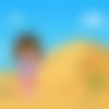 Picture of the word sand dune for children