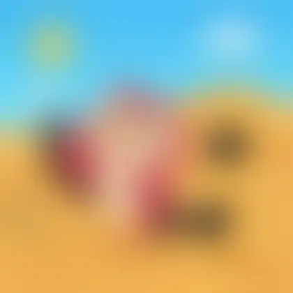 Picture of the word sandboard for children