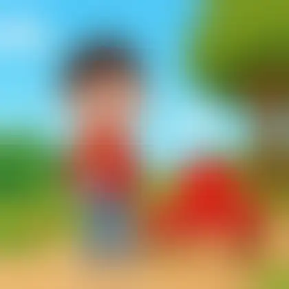 Picture of the word scarlet for children