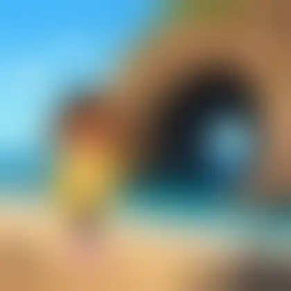 Picture of the word sea cave for children
