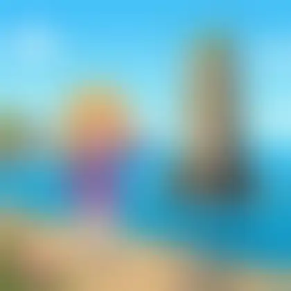 Picture of the word sea stack for children
