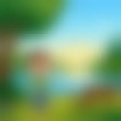Picture of the word serene for children