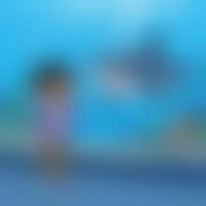 Picture of the word shark for children