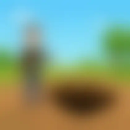 Picture of the word sinkhole for children