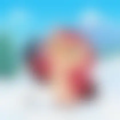 Picture of the word ski pole for children
