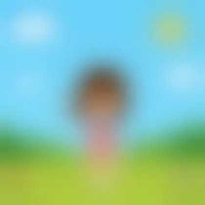 Picture of the word sky blue for children