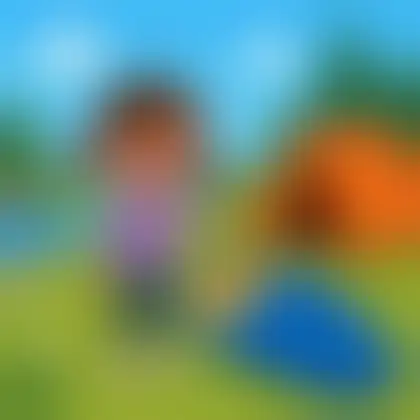 Picture of the word sleeping bag for children