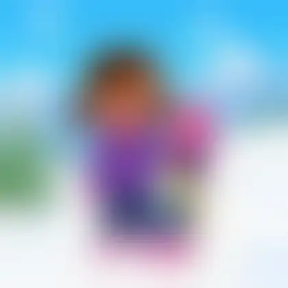 Picture of the word snowboard for children