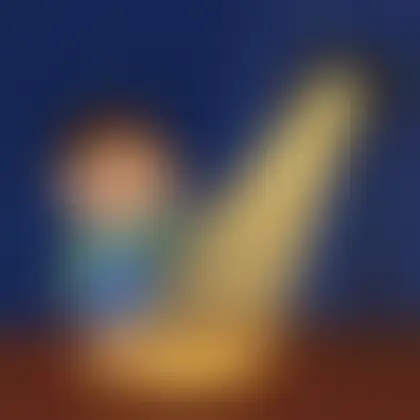 Picture of the word spotlight for children