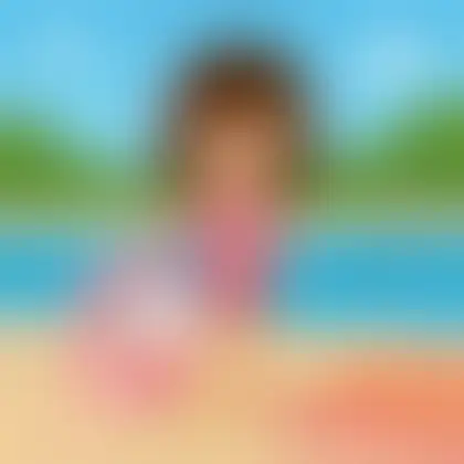 Picture of the word swim for children
