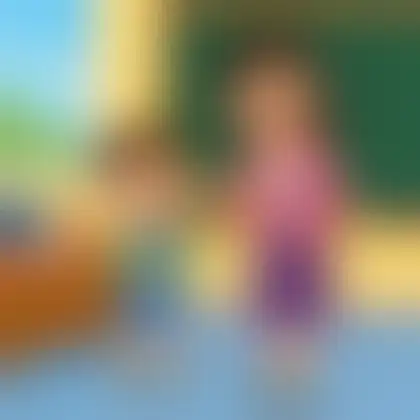 Picture of the word teacher for children