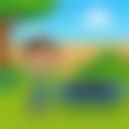Picture of the word trampoline for children