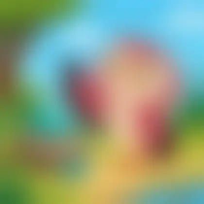 Picture of the word turquoise for children