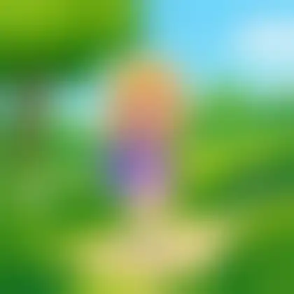 Picture of the word verdant for children