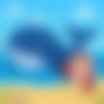 Picture of the word whale for children