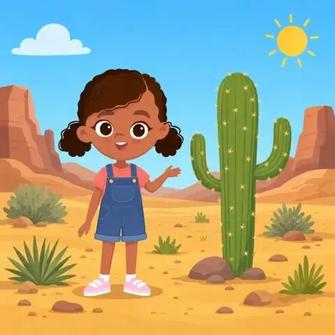 Picture of the word cactus for children