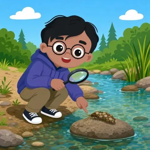 Picture of the word caddisfly for children