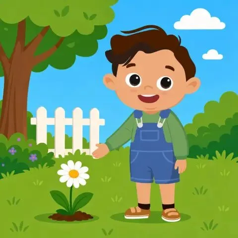 Picture of the word daisy for children