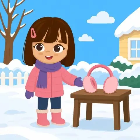 Picture of the word earmuffs for children