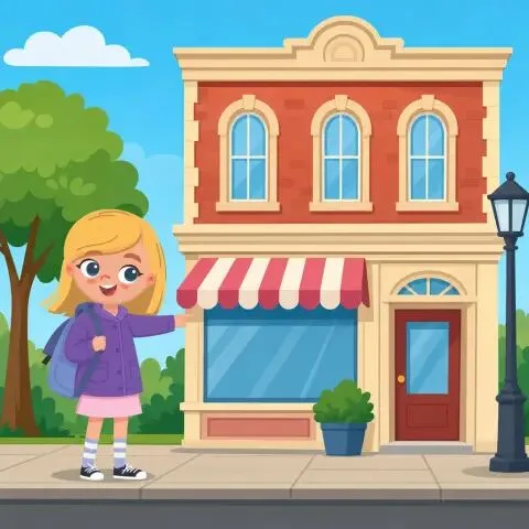 Picture of the word facade for children