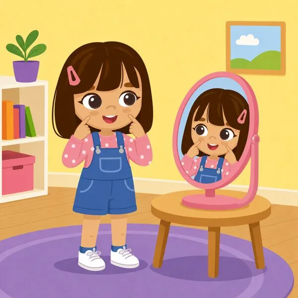 Picture of the word face for children