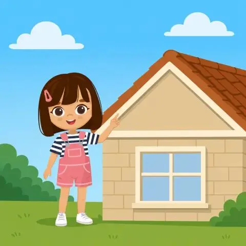 Picture of the word gable for children