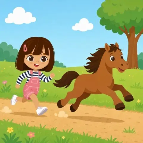 Picture of the word gallop for children