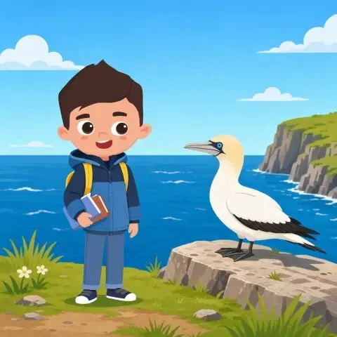 Picture of the word gannet for children
