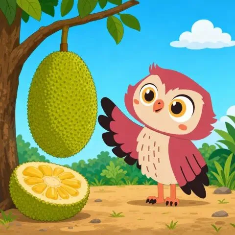 Picture of the word jackfruit for children