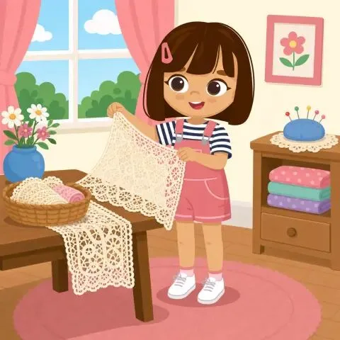 Picture of the word lace for children