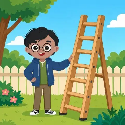 Picture of the word ladder for children