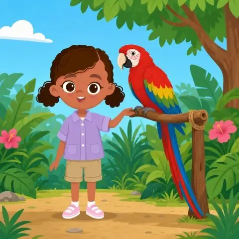 Picture of the word macaw for children