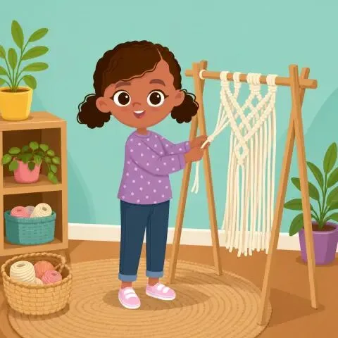 Picture of the word macrame for children