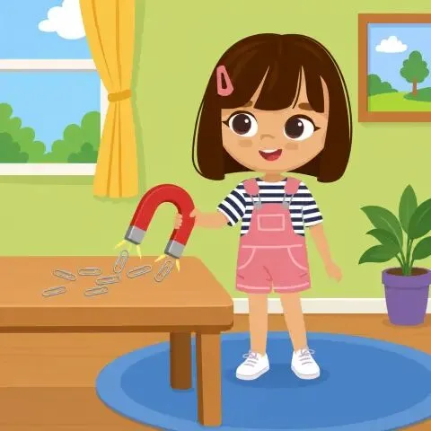 Picture of the word magnet for children