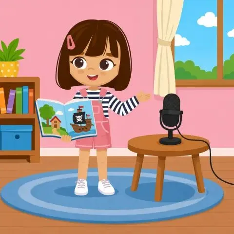 Picture of the word narrate for children
