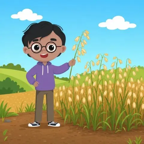 Picture of the word oat for children