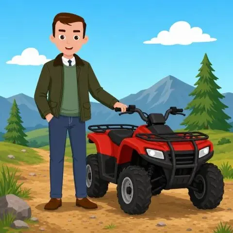 Picture of the word quad bike for children