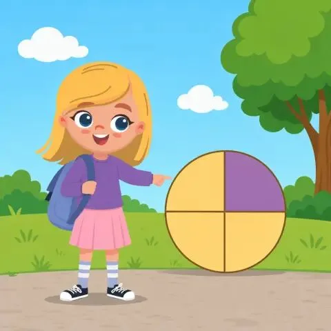 Picture of the word quarter for children