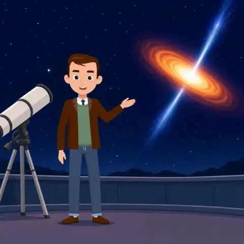 Picture of the word quasar for children