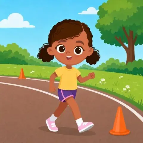Picture of the word race walk for children