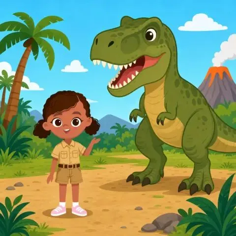 Picture of the word t-rex for children