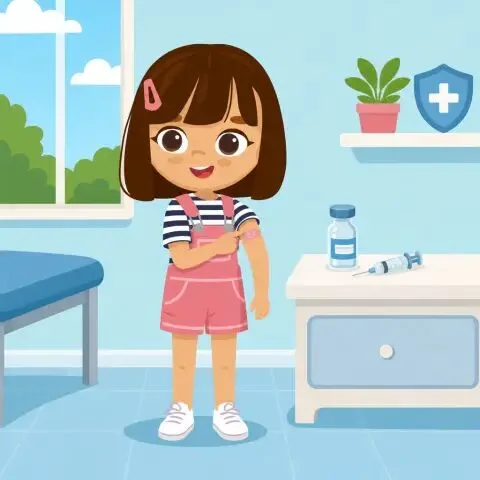 Picture of the word vaccine for children