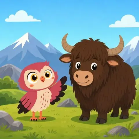 Picture of the word yak for children